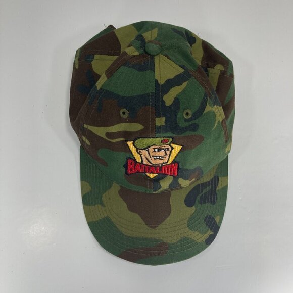 Vintage Sports Specialities North Bay Battalion Camo Hockey Snapback Hat Cap - Picture 8 of 15